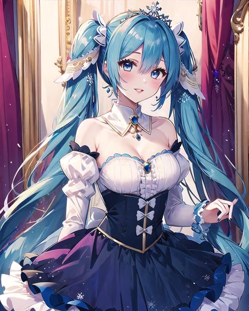 Snow Miku 2019 | 雪ミク2019 | Hatsune Miku by ishiwatafox117 on Tensor.Art