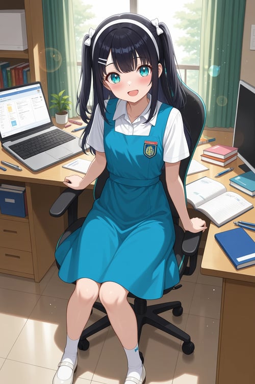 Malaysian School Uniform (Pinafore Dress) by Alicelingmika on Tensor.Art