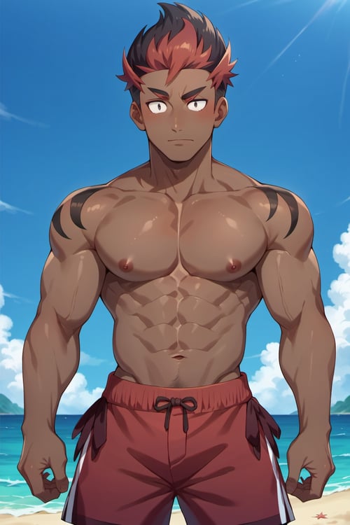 Kiawe | Pokémon Sun & Moon (PonyXL) by Blake - Can't Take a Break 😁✌️ on Tensor.Art