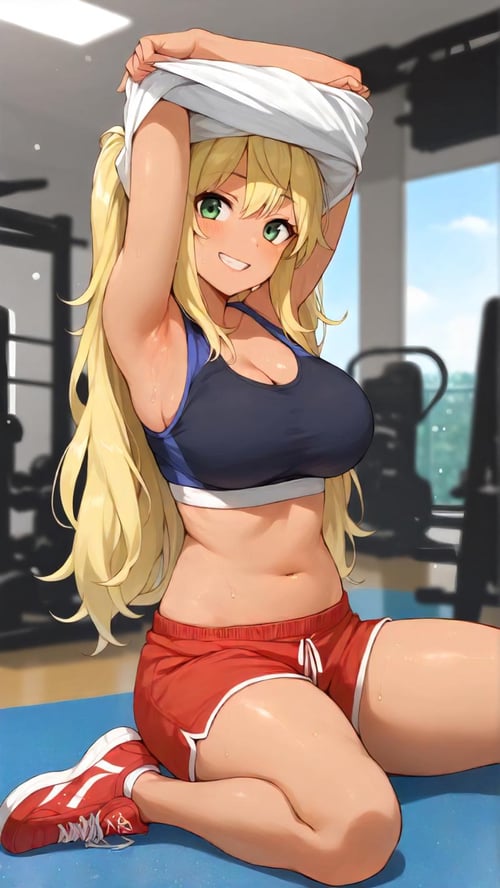 Sakura Hibiki 紗倉 ひびき (Dumbbell Nan-Kilo Moteru?) by Silly Specialist on Tensor.Art