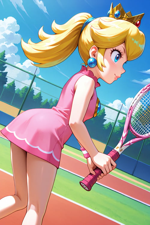 Princess Peach - Mario Tennis Aces by Awawa on Tensor.Art