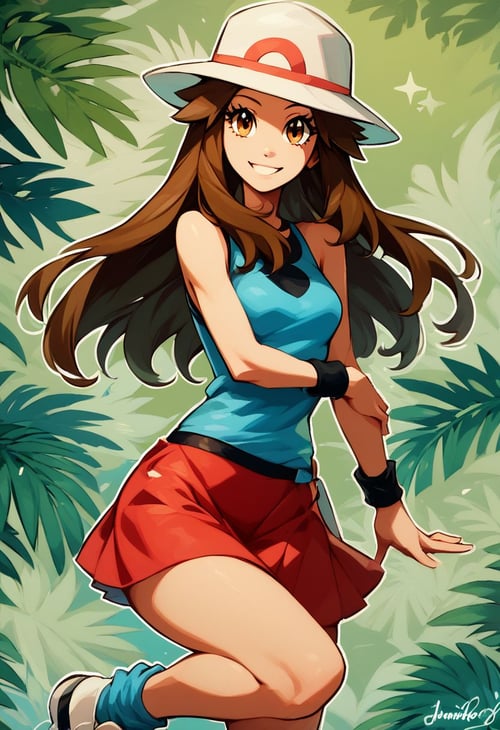 Leaf: Gorgeous Leaf Green | リーフ (Pokemon) [Pony] by user_634888078921719435 on Tensor.Art