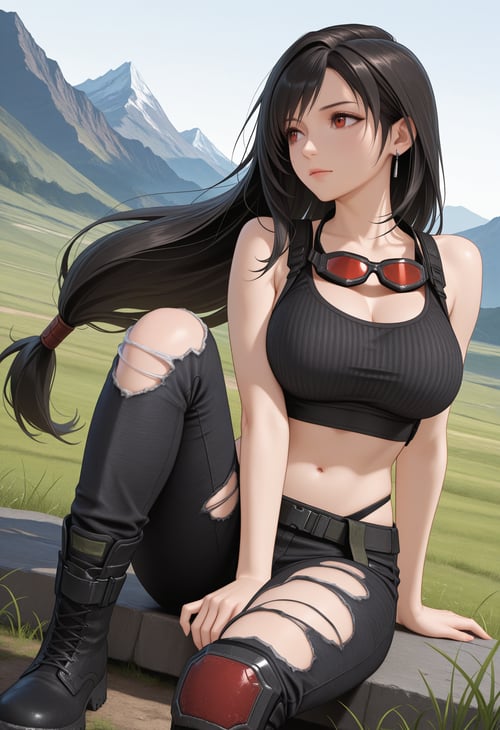 ライダースジャケット / Rider's Jacket - FF7 Ever Crisis Outf by reprinter on Tensor.Art