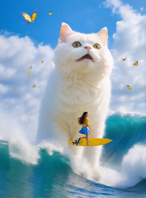 large white cat by Jiudy on Tensor.Art