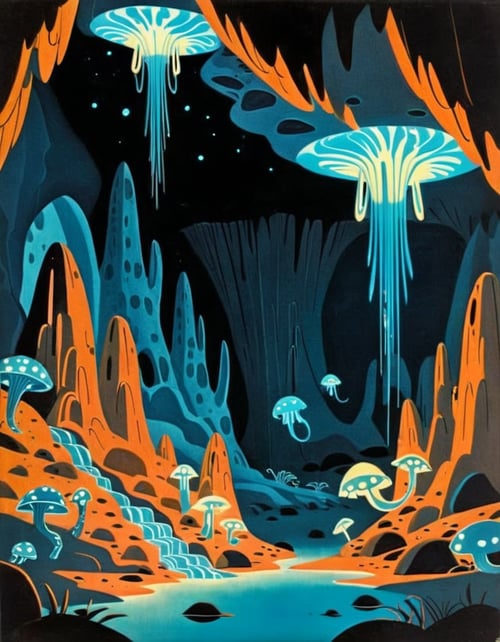 Mid-Century Cartoon Style by inknoir on Tensor.Art