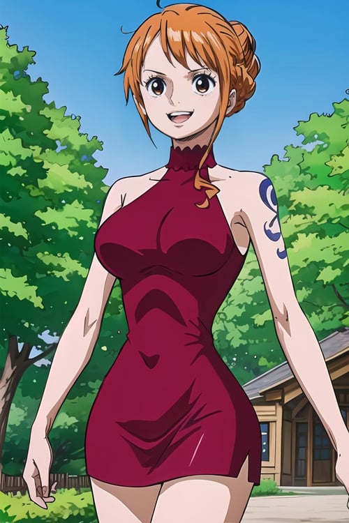 Nami|Red Dress (One Piece) - ShockedCat by Ttan on Tensor.Art