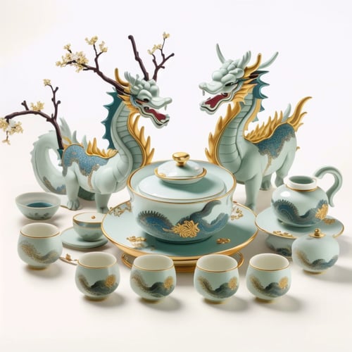 设计-中式茶具-ChineseTeaSet by 师叔 on Tensor.Art