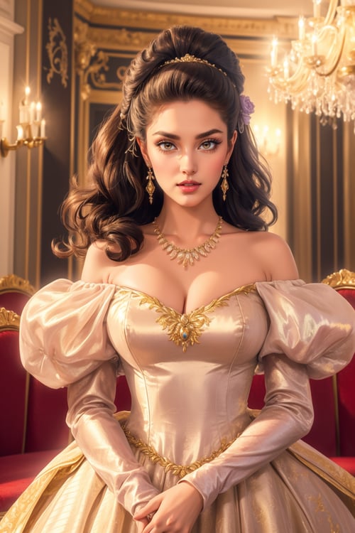 Sarah's Lamé Iridescent Ballgown | Labyrinth(1986) by miaomiao on Tensor.Art
