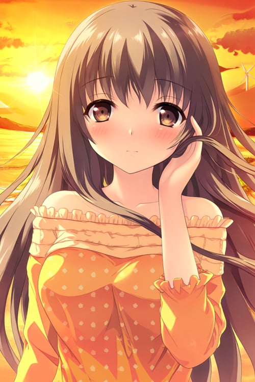 時雨 佳奈子(この大空に、翼をひろげて)/ Kanako Shigure (If My Heart by azrakuC on Tensor.Art