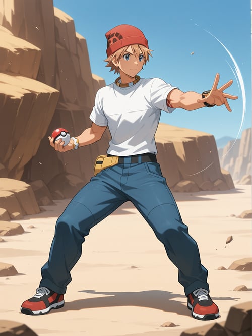 Nate (Male Protagonist) | Pokemon Battle Revolutio by GyakuImpact on Tensor.Art