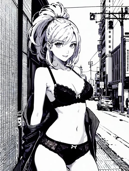 黑白画|钢笔画|线条画|CJ PD-V1.0 by 辞旧C on Tensor.Art