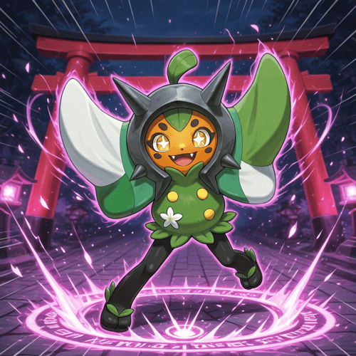 ポケモン オーガポン PixAI版LoRA by スライムナイト on Tensor.Art