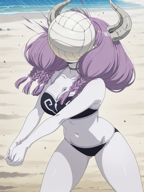 Volleyball Bump In The Face (Concept) - Nochekaise by GleamingBlue on Tensor.Art