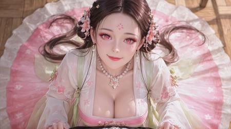 [IL DRESS 57] Chinese dress hanfu Nephrite Nymph:  by miaomiao on Tensor.Art
