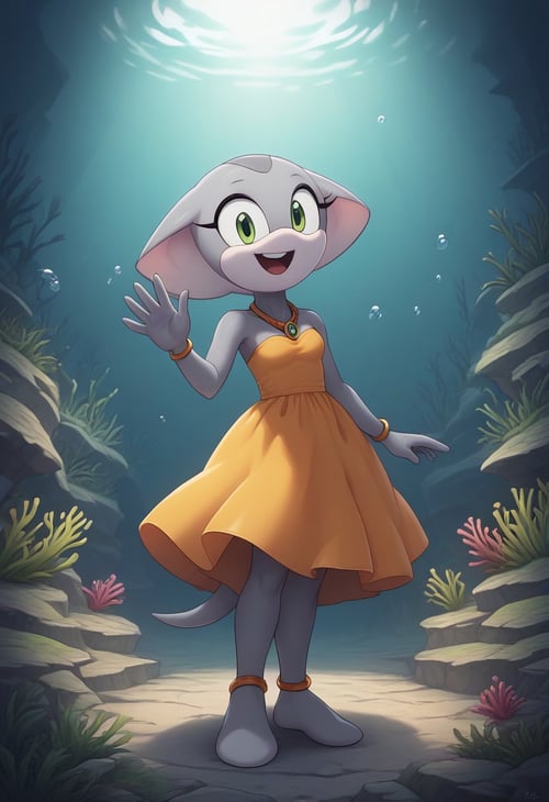 Pearly the Manta Ray - (Sonic) by BassVelvet2j378 on Tensor.Art