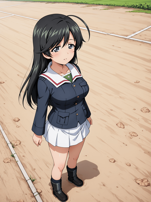 Isuzu Hana - Girls und Panzer by Min on Tensor.Art