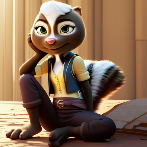 Meg the skunk (chickenhare) by YiffyBee on Tensor.Art