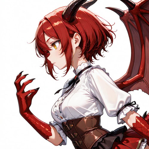 オリジナルAIキャラ Dragonewt Girl セラフィナ・ドラコニス by スライムナイト on Tensor.Art