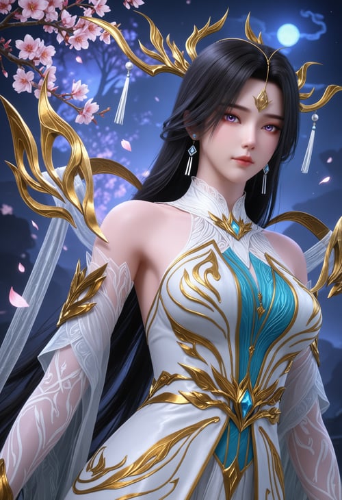 清衍静 可卸面纱 但面部无原片素材-国漫-Illustrious光辉 by 云落 on Tensor.Art