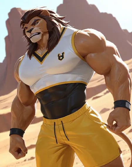 Lionman (Egyxos) (NoobAI) (AD) by user_720431629750874608 on Tensor.Art