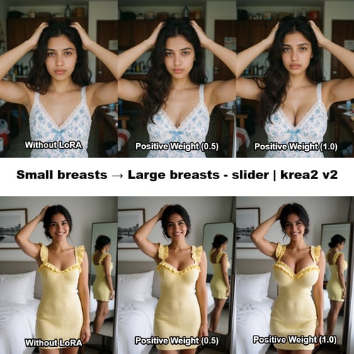Small breasts → Large breasts - Slider | Krea2 by Shopon_skp on Tensor.Art