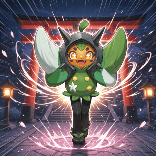 ポケモン オーガポン PixAI版LoRA by スライムナイト on Tensor.Art
