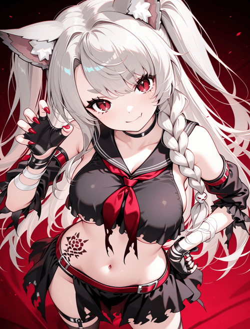 yuudachi(azur lane) 夕立(碧蓝航线) by sk on Tensor.Art