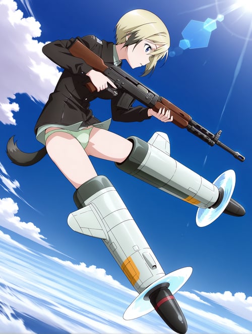 【Illustrious】 エーリカ・ハルトマン ストライクウィッチーズ (Erica Hartma by sg5e3 on Tensor.Art