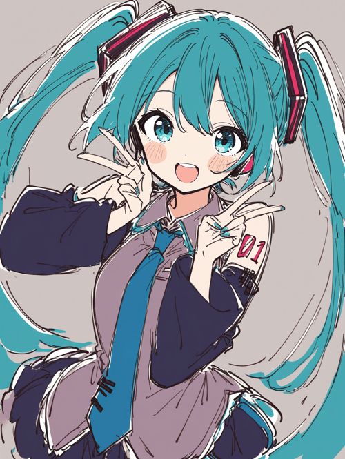 ラフスケッチ風LoRA - RoughPen Memiha | NoobAI by 樺野めみは on Tensor.Art