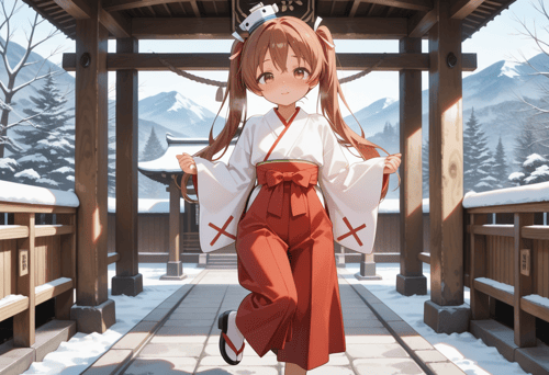 巫女さん / IL_miko - clothing by Min on Tensor.Art