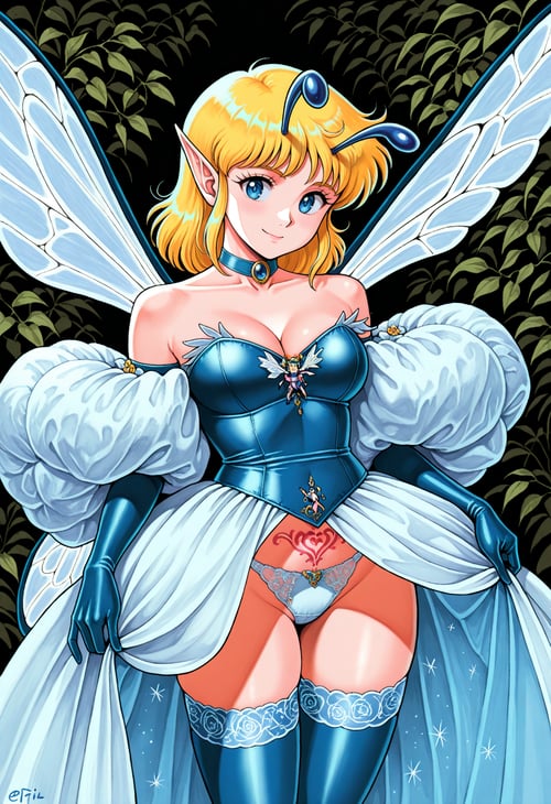 Sarah's Lamé Iridescent Ballgown | Labyrinth(1986) by miaomiao on Tensor.Art