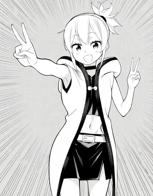 Manga Style: Time Stop Brave | 時間停止勇者 by Hot Anime Girls on Tensor.Art