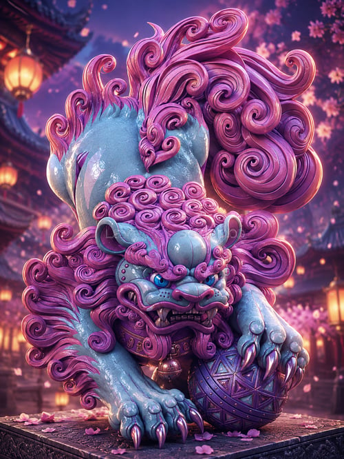 Chinese Lion/ Guardian Fu'Dog by Mr.Guy :) on Tensor.Art