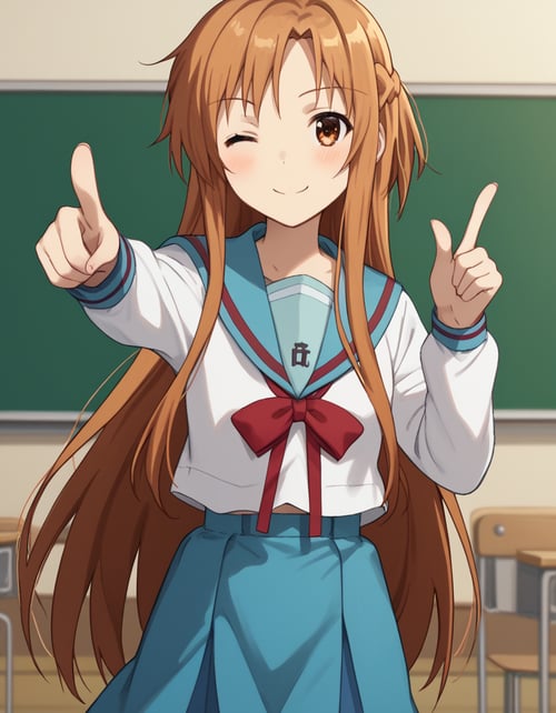 Haruhi Suzumiya Cosplay (Clothing)-Nochekaiser881 by GleamingBlue on Tensor.Art