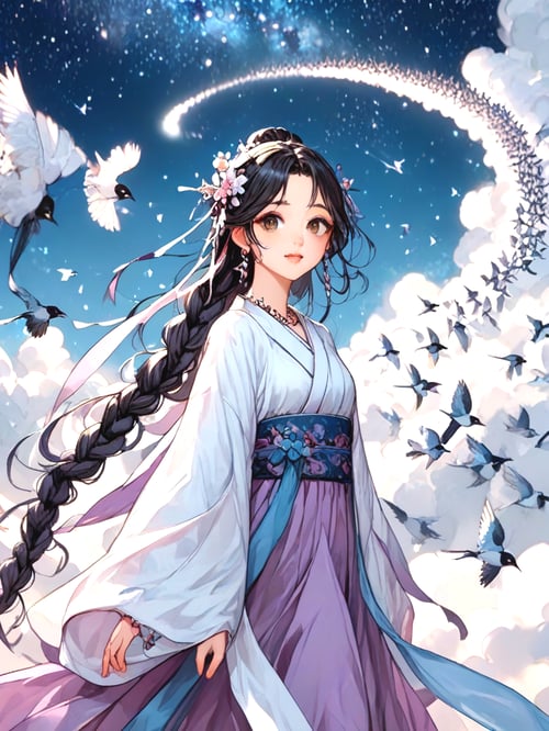 girl like magpie bridge by 鬼畫符 on Tensor.Art