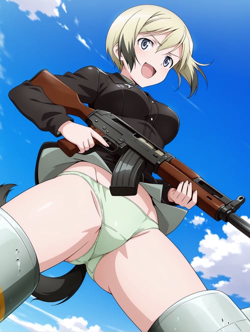 【Illustrious】 エーリカ・ハルトマン ストライクウィッチーズ (Erica Hartma by sg5e3 on Tensor.Art