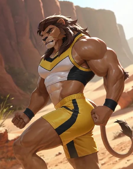 Lionman (Egyxos) (NoobAI) (AD) by user_720431629750874608 on Tensor.Art