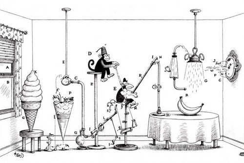 Rube Goldberg 1 CapD6Cos5 2025-02-10 23:04:13 by NobodyButMeow on Tensor.Art