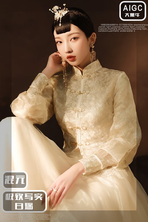 混元极致写实-白瑶 by 大黑牛AI on Tensor.Art