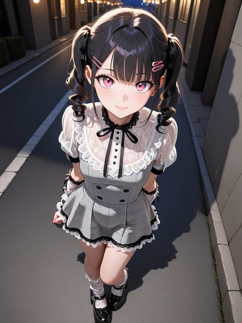 Lace frills short dress 2 by luxiaoai on Tensor.Art
