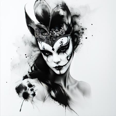 Zen Ink Wash Sumi-e by Aenima on Tensor.Art