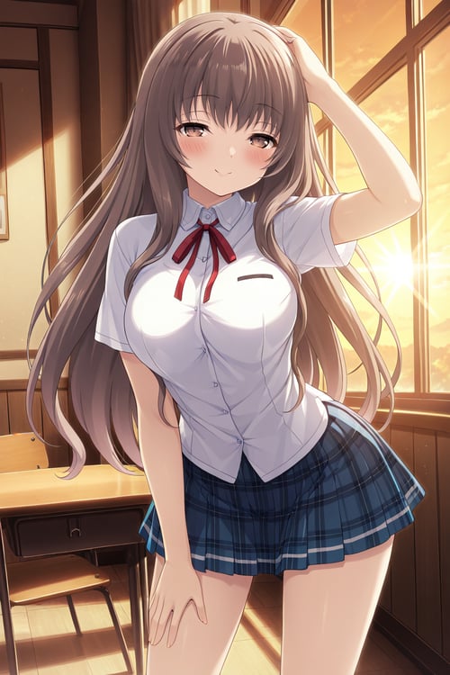 時雨 佳奈子(この大空に、翼をひろげて)/ Kanako Shigure (If My Heart by azrakuC on Tensor.Art