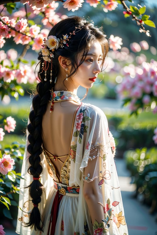花丛中的古风美女 by tensorxy on Tensor.Art