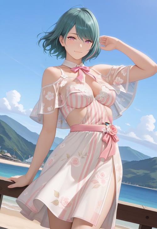 プランタンロゼ / Printemps Rose - DOAXVV Outfit (Illustri by reprinter on Tensor.Art