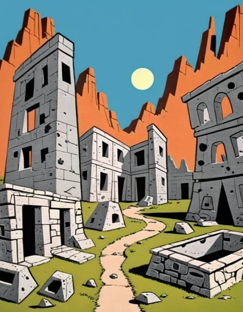 Mid-Century Cartoon Style by inknoir on Tensor.Art