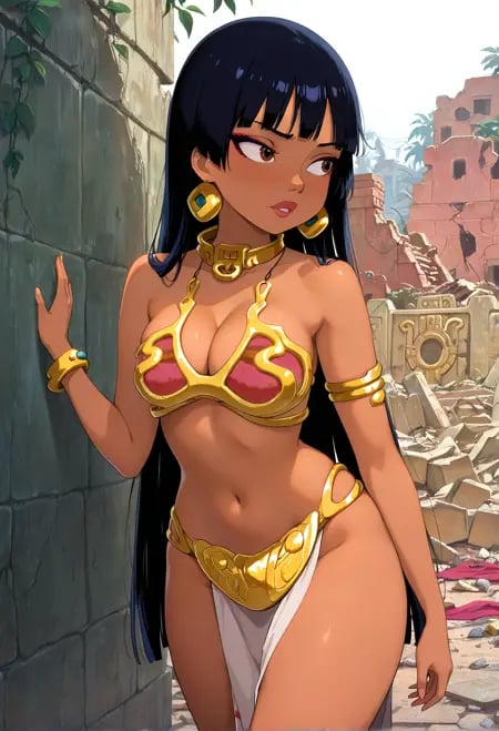Slavekini, aka Slave Leia Outfit - Clothing [1.5, Pony, SDXL, IL] by cranpeach on Tensor.Art