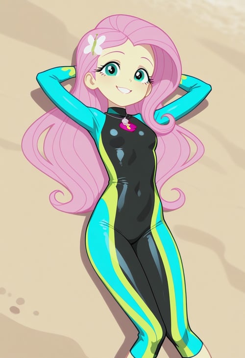 Fluttershy swimsuit | Equestria girls | illustriou by tupirish on Tensor.Art