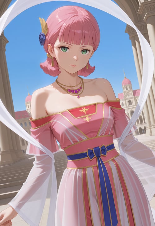 三國志１４・貂蝉コスチューム / Three Kingdoms 14 Chousen (DiaoChan) Costume - DOAXVV Outfit (Illustrious) by Min on Tensor.Art