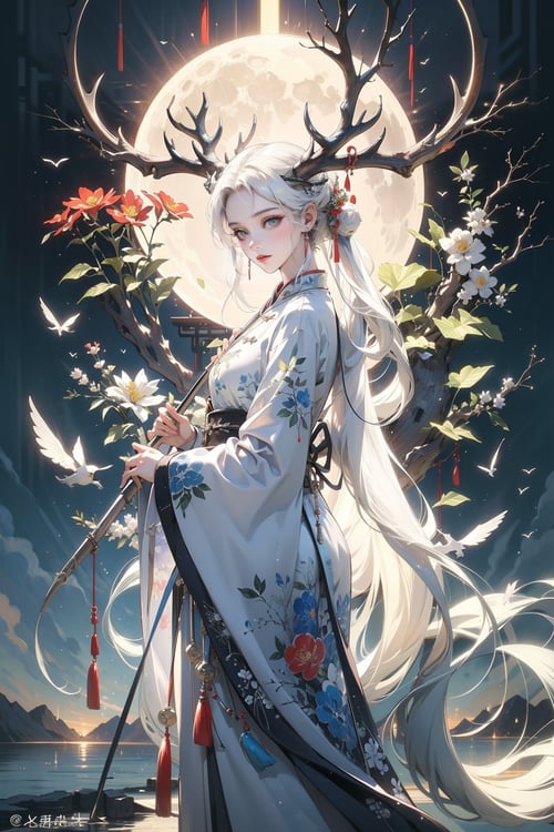 小鹿女·摄影Deer Girl by miaomiao on Tensor.Art