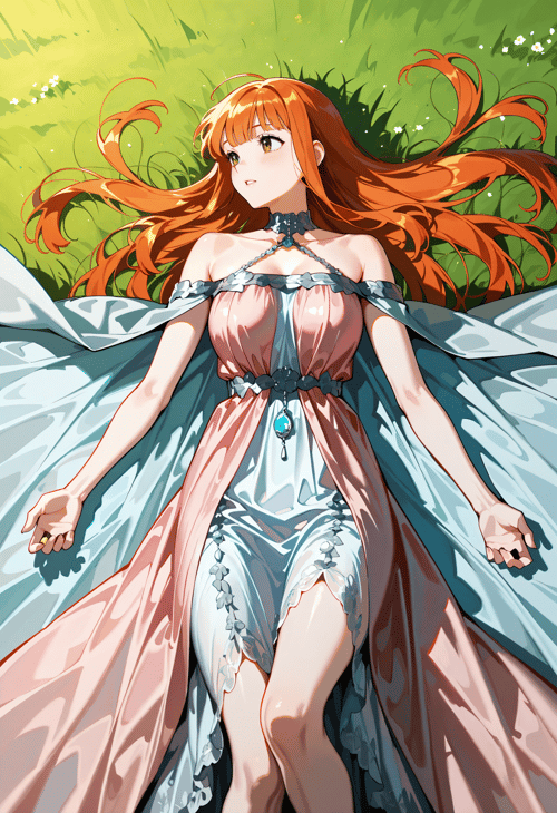 Pink Vogue Princess Dress by miaomiao on Tensor.Art